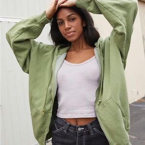 JOHN GALT FULL ZIP GREEN HOODIE!